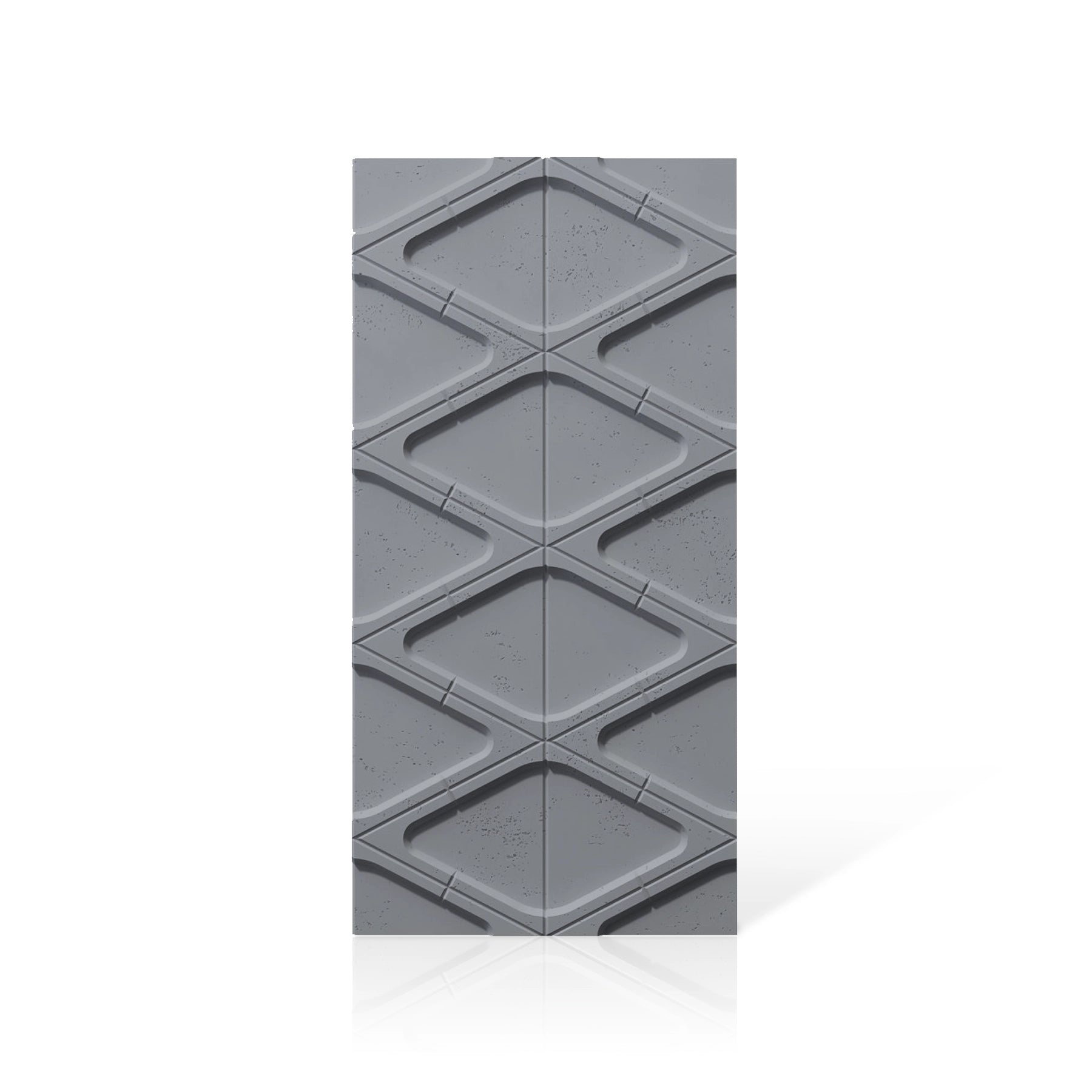 3D Concrete Wall Panels DIAMONDS colour swatch on white background DecorMania.eu